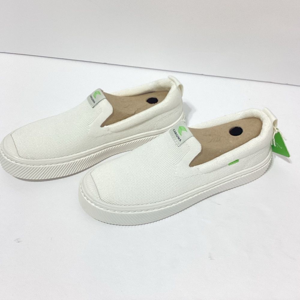 Cariuma IBI White Knit Slip On Sneaker Shoes 5 Women’s 3.5 Men’s New
